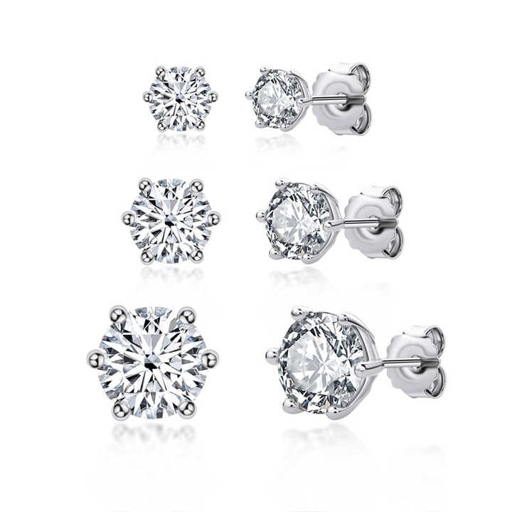 BRILLIANT MOISSANITE STUD EARRINGS