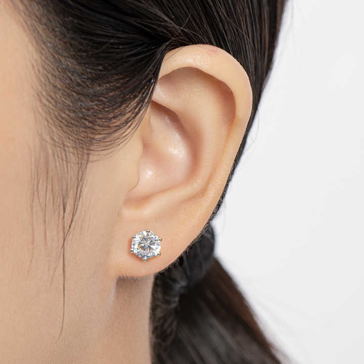 BRILLIANT MOISSANITE STUD EARRINGS