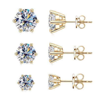 BRILLIANT MOISSANITE STUD EARRINGS