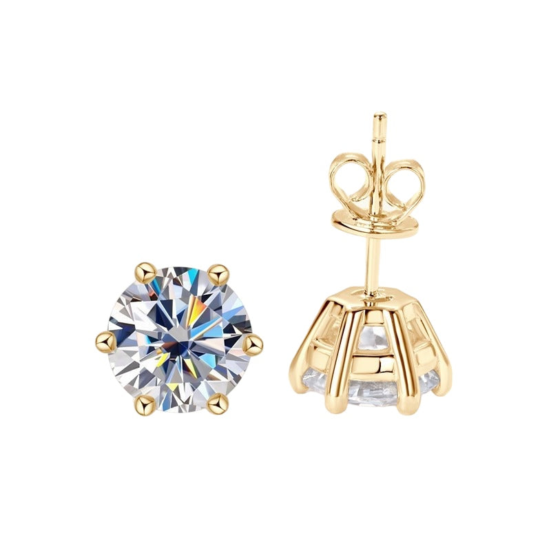 BRILLIANT MOISSANITE STUD EARRINGS