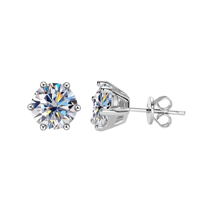 BRILLIANT MOISSANITE STUD EARRINGS